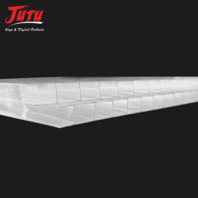 Durabilité Bon service Feuille de polycarbonate thermoplastique ondulée de panneau de serre de soleil de PVC de service